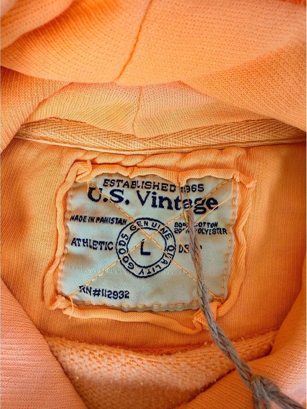 NWT Outer Banks NC Hoodie Apricot Pullover Sweatshirt U.S. Vintage Large - Picture 6 of 6